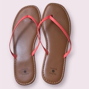 Shade & Shore Flip Flops, Coral Straps